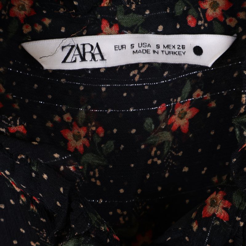 Zara etikett med storlek