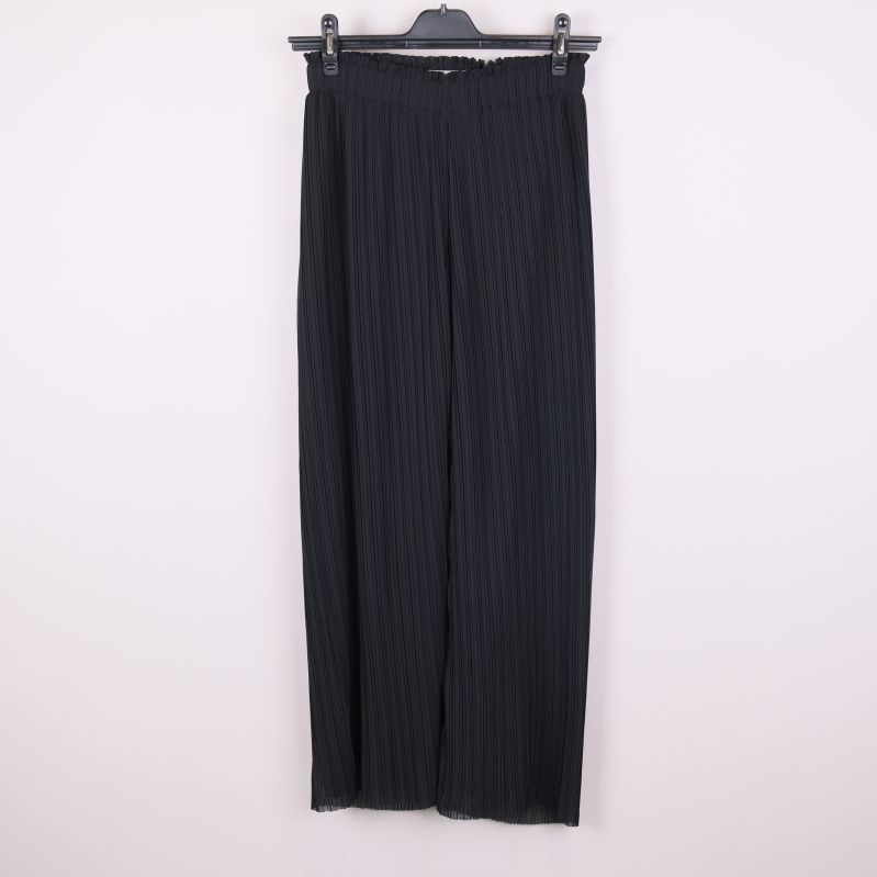 Vida svarta plisserade byxor 