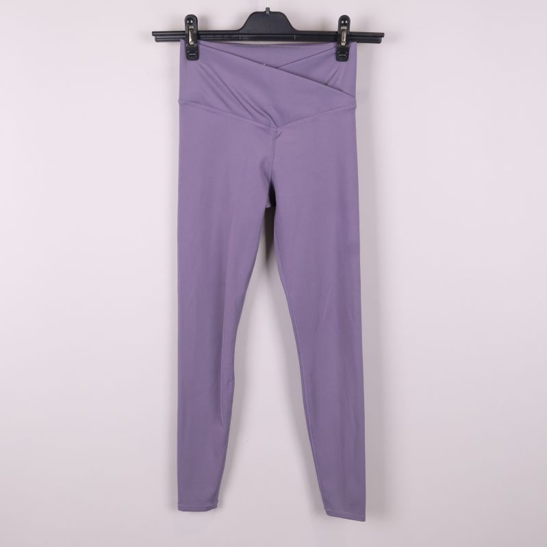 Lila leggings i full längd 