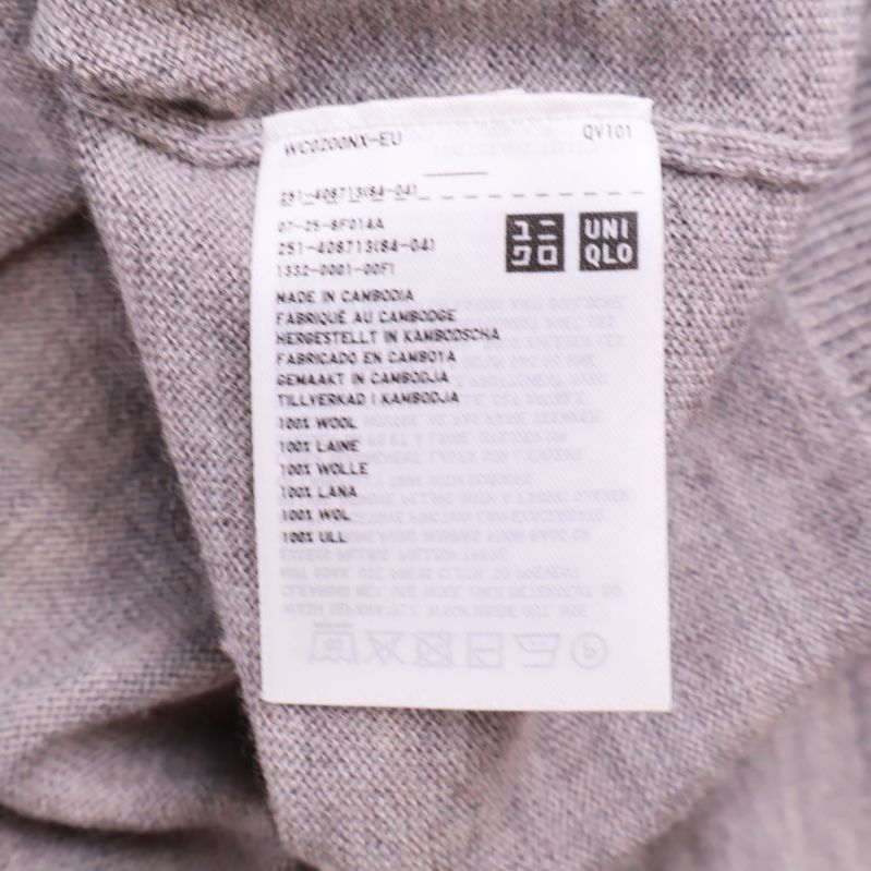 Materiallapp med information om 100% ull och tvättråd
