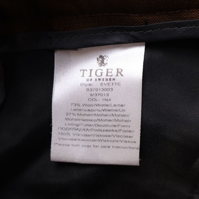 Materialetikett med materialinformation för Tiger of Sweden