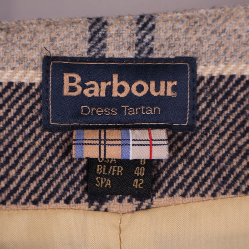 Barbour logotyp etikett från insidan av kjolen
