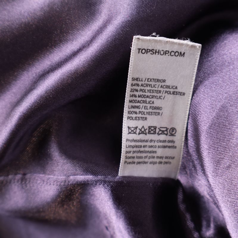 Materiallapp med information om akryl och polyester