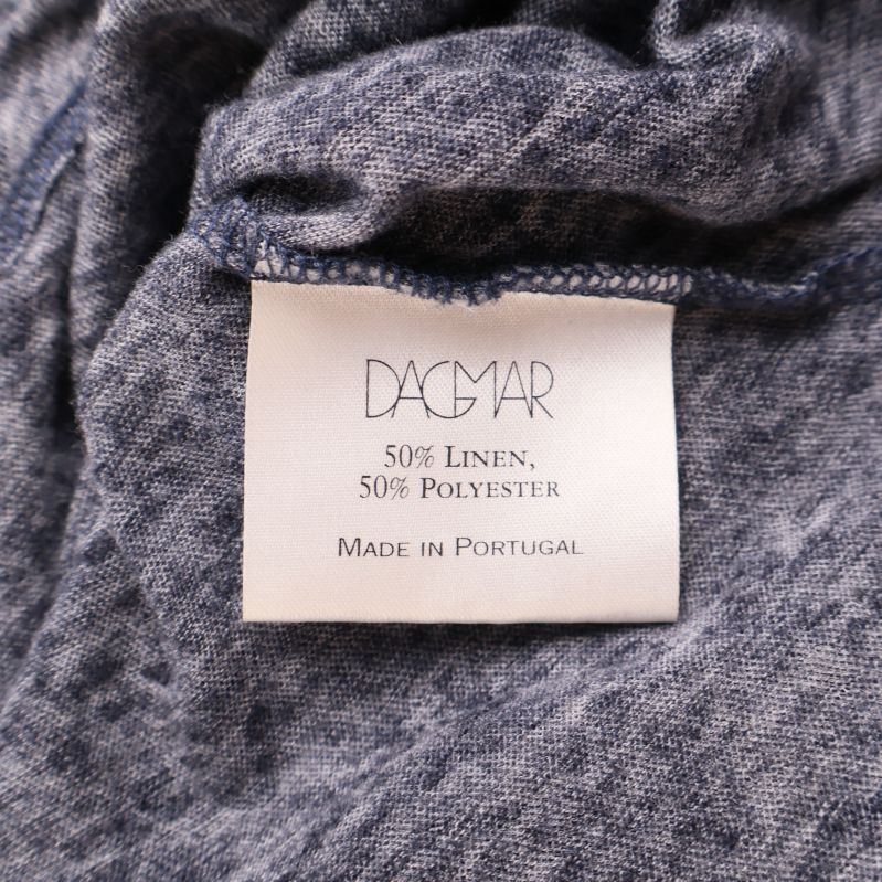 Materialetikett med 50% linne och 50% polyester
