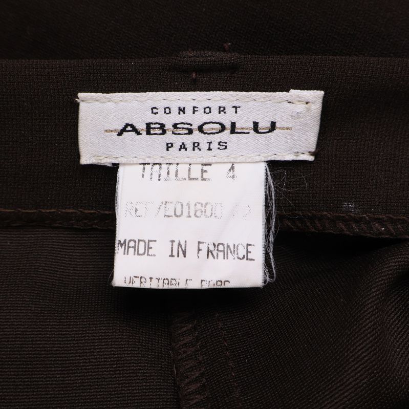 Etikett med Absolu Paris-logga och storleksmärkning