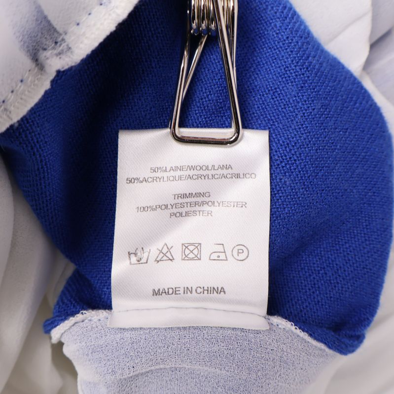 Materiallapp med detaljer och tvättråd