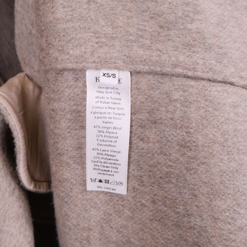 Materiallapp med information om ull- och alpackamix