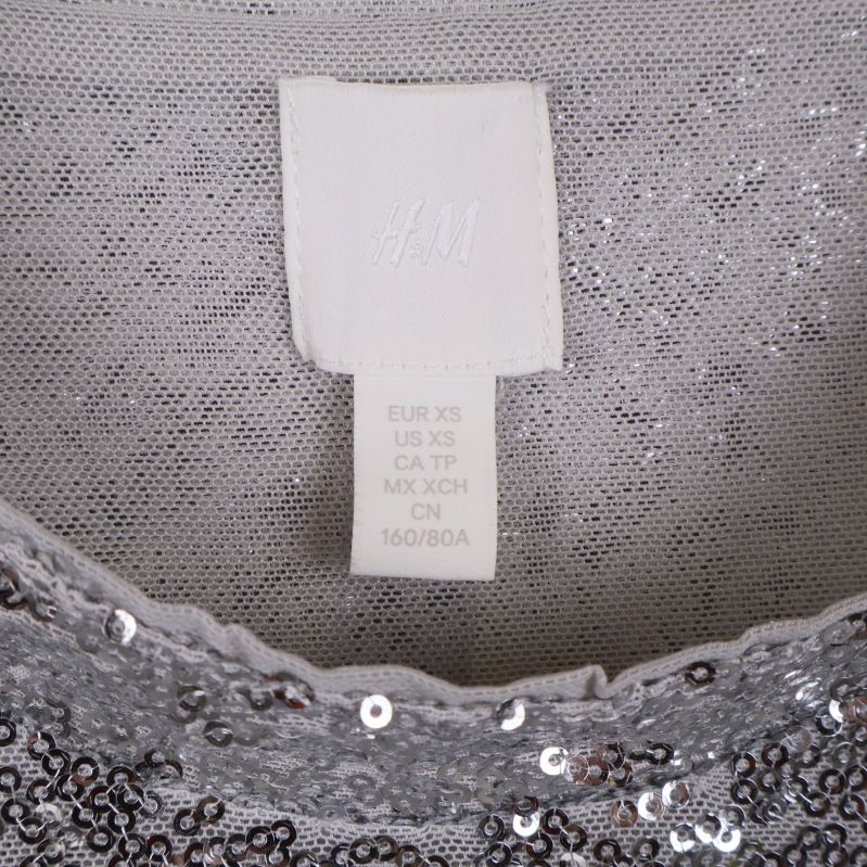 Storleksetikett från H&M