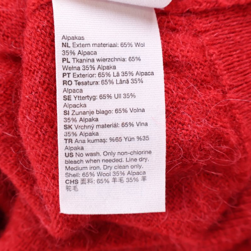 Materiallapp med information om ull och alpacka