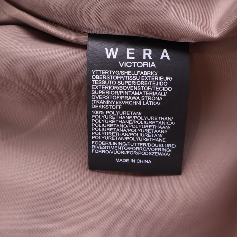 Materiallapp från WERA Victoria med information om tyg