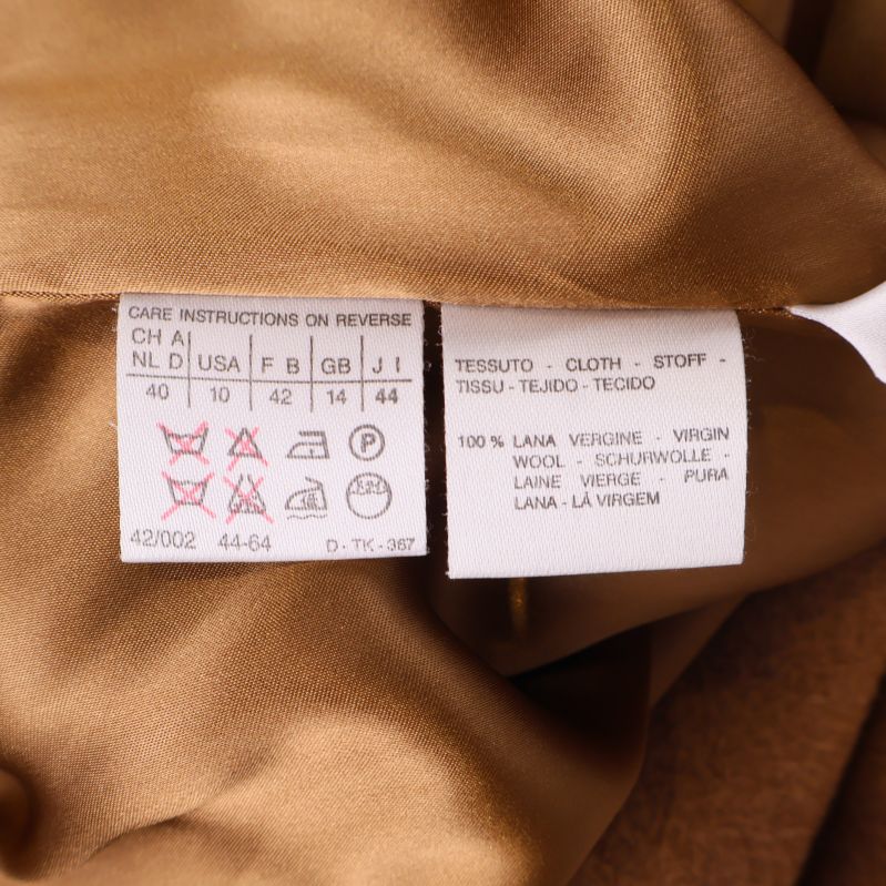 Materiallapp som visar 100% ull