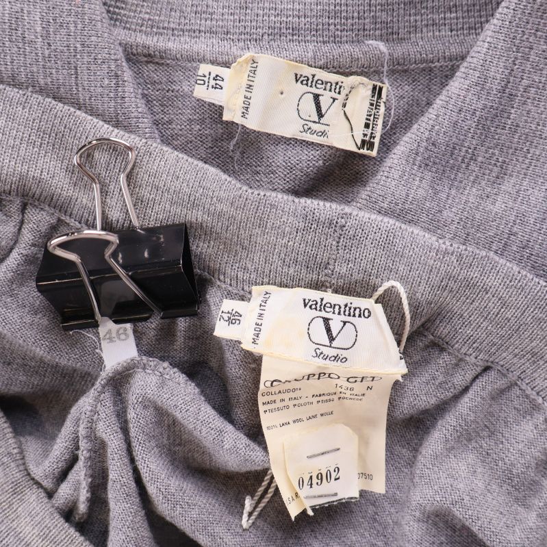 Valentino Studio etiketter med storleksinformation