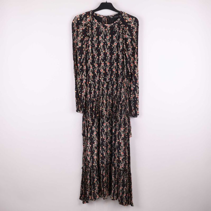 Blommig klänning framtill