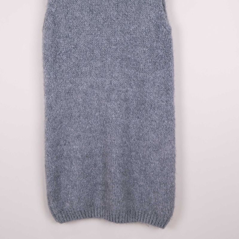 Nederdel med ribbad mudd