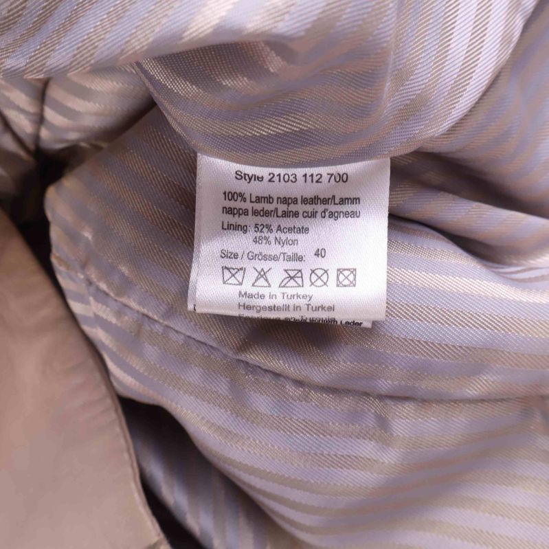 Materialinformation på inneretiketten