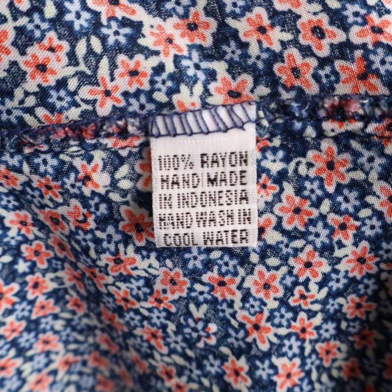 Materialetikett 100% rayon