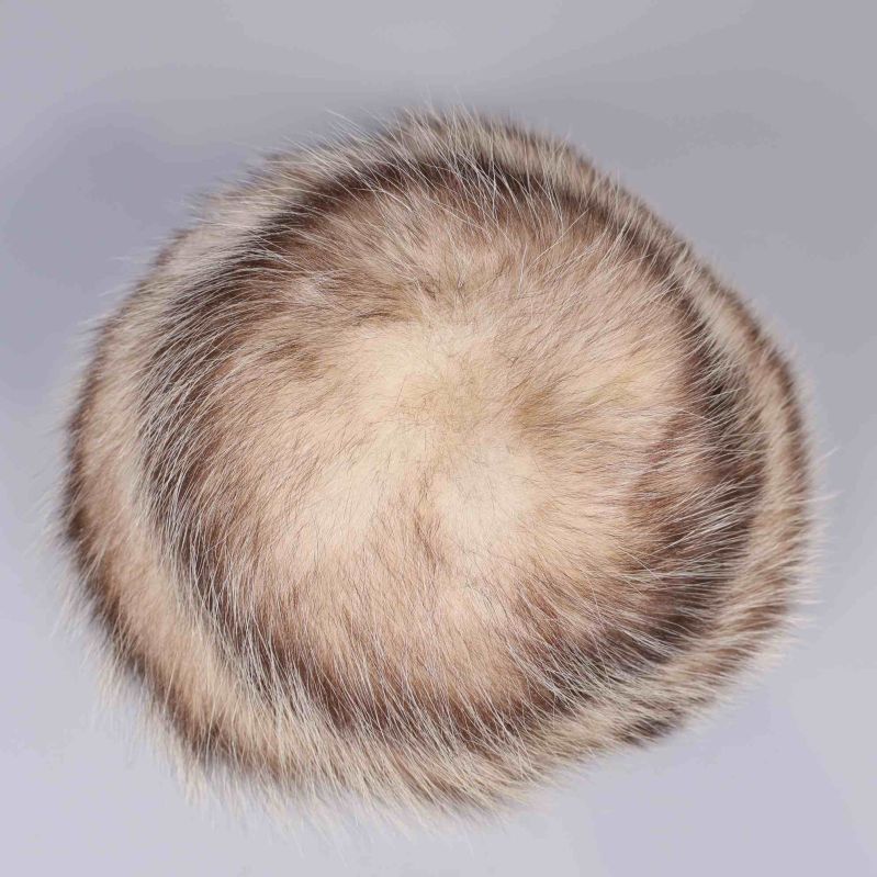 Pälsmössa sedd uppifrån visar naturliga färger och textur