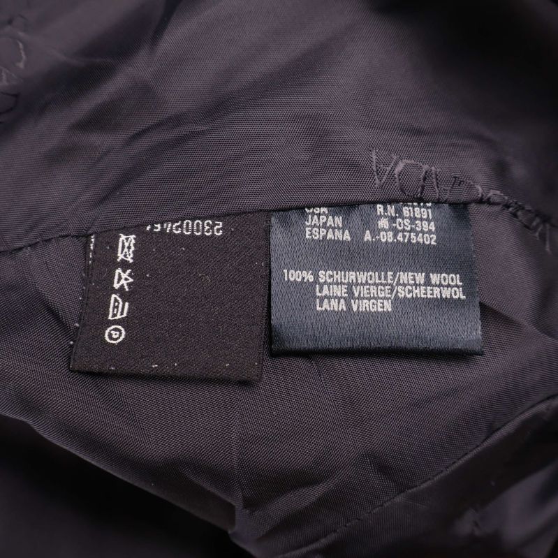 Materiallapp med information om 100% ren ny ull