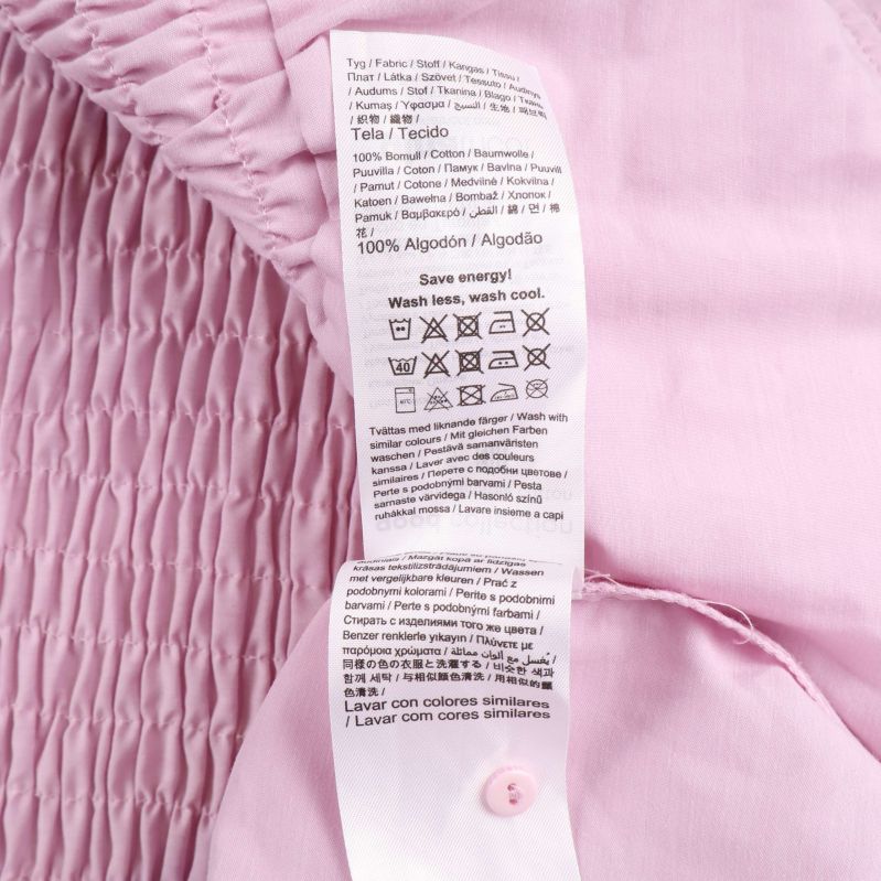 Tvättråd på etikett