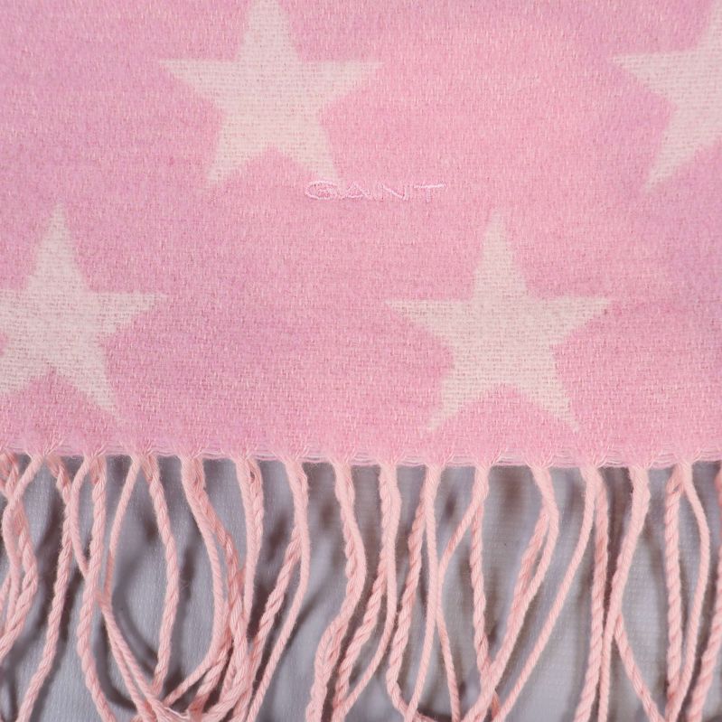 Närbild på GANT-etikett och stjärnmönster