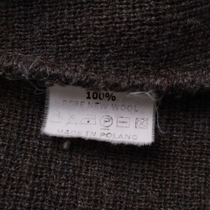 Materiallapp med text 100% Pure New Wool