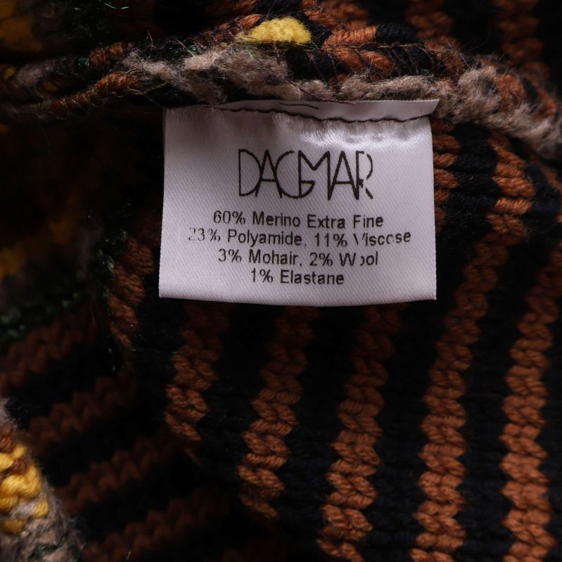 Materiallapp med sammansättning på insidan av koftan