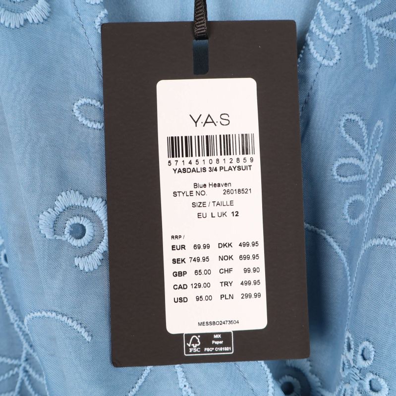 Pris- och storleksinformation