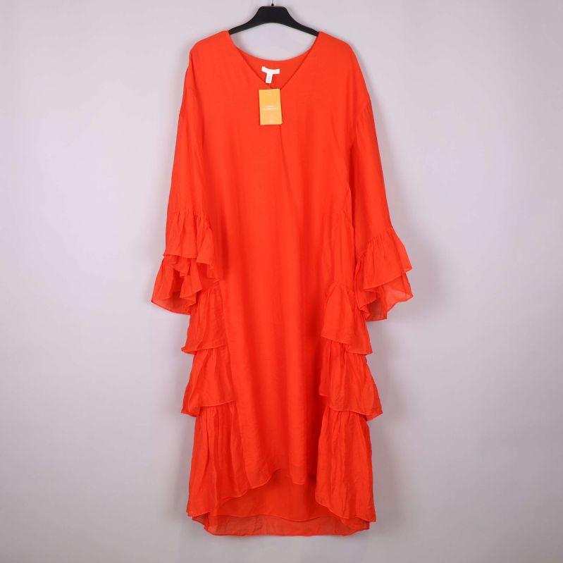 Volangärmar på klänningen