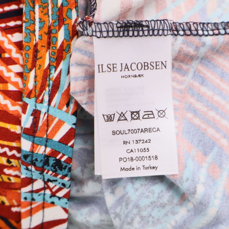 Ilse Jacobsen vårdlapp med tvättsymboler och tillverkningsland