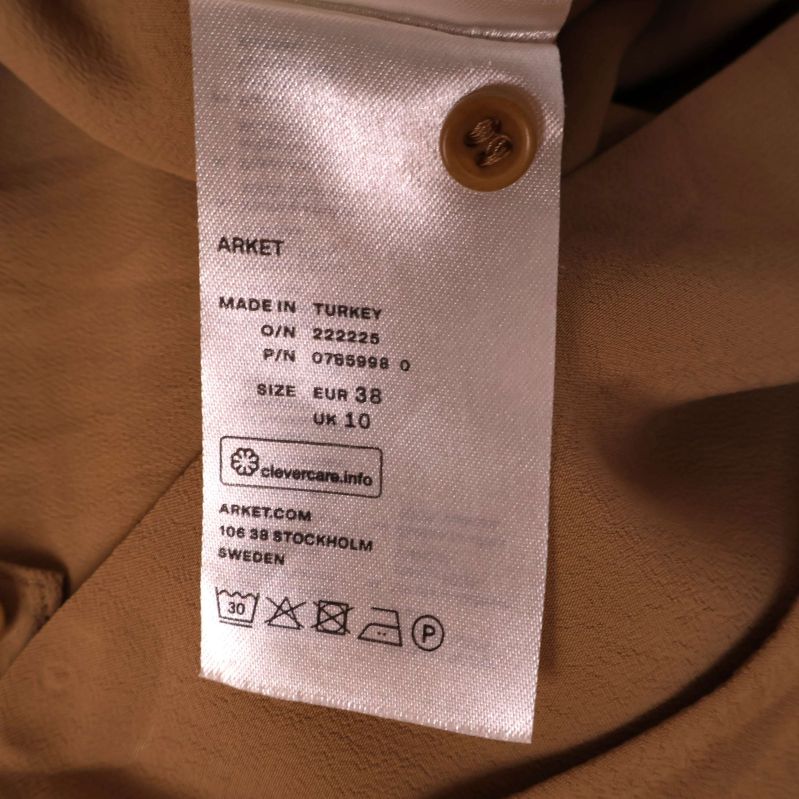 Storleksetikett och ursprung