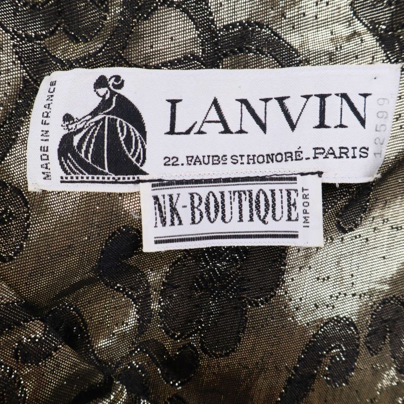 Lanvin och NK Boutique etikett på insidan av klänningen