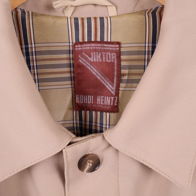 Rohdi Heintz etikett inuti trenchcoat