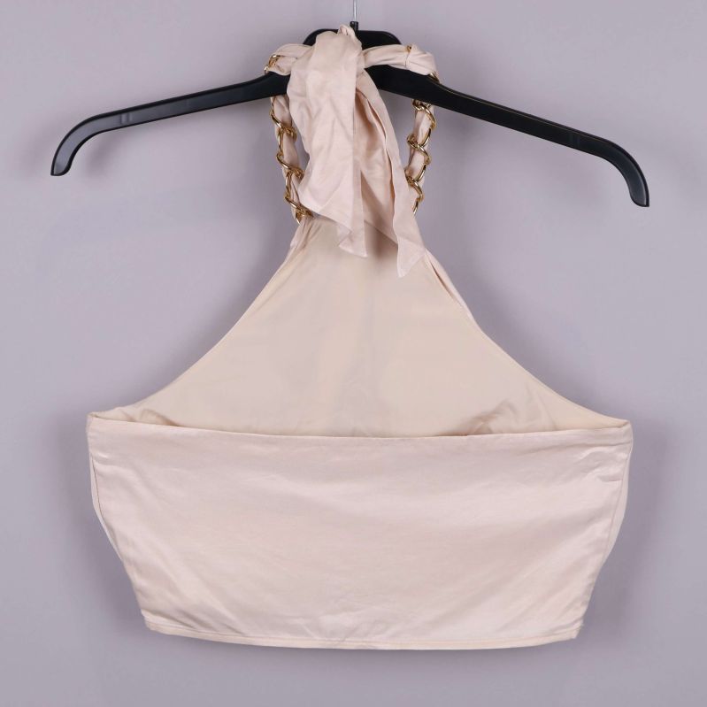 Ryggsida av halterneck topp