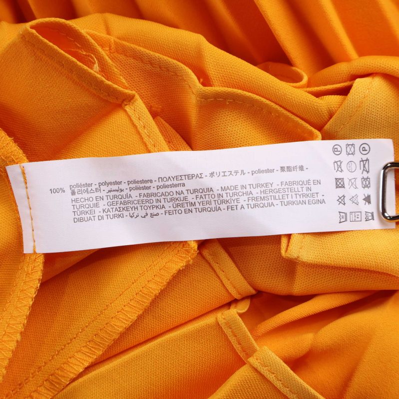 Materialetikett med polyester