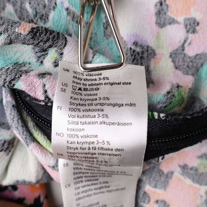 Viskos materialetikett