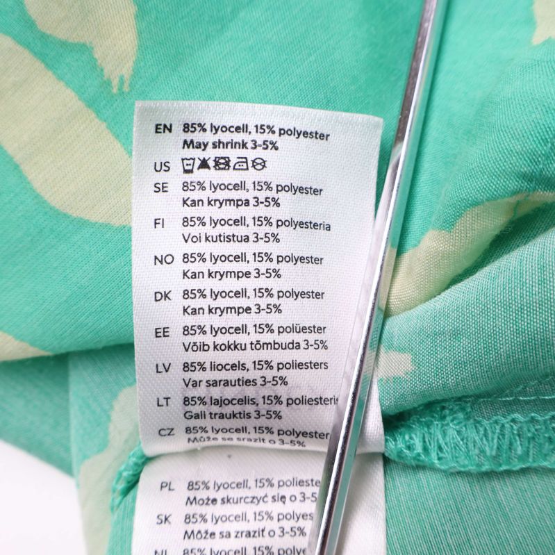 Materialinformation om blusen