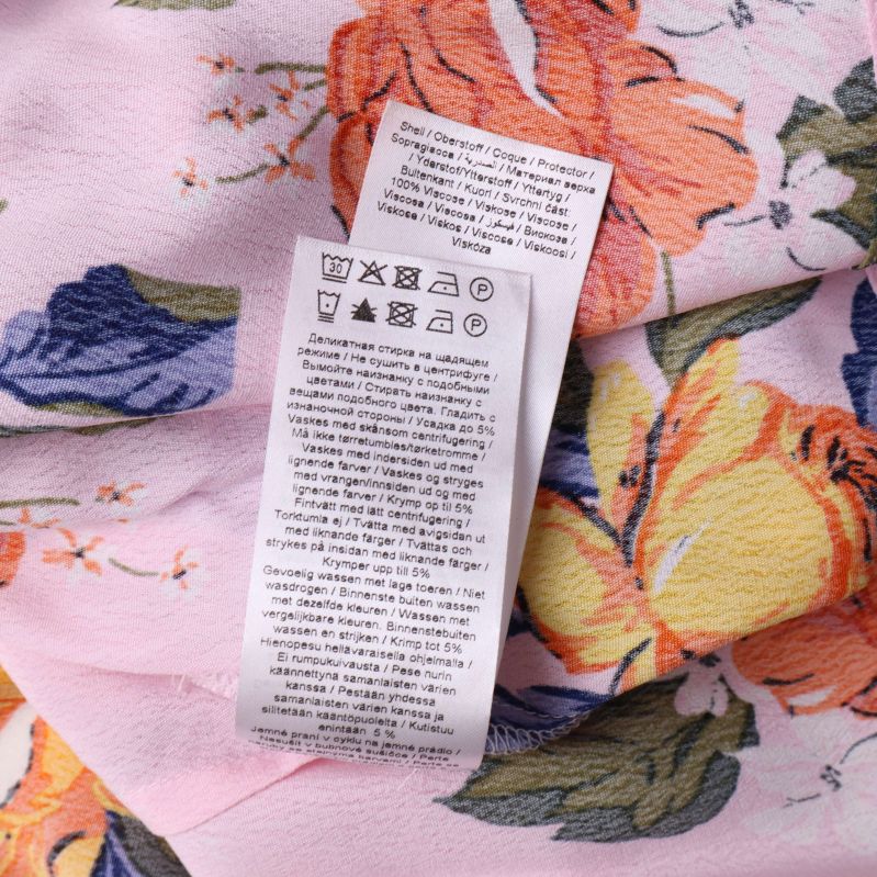 Material och vård etikett