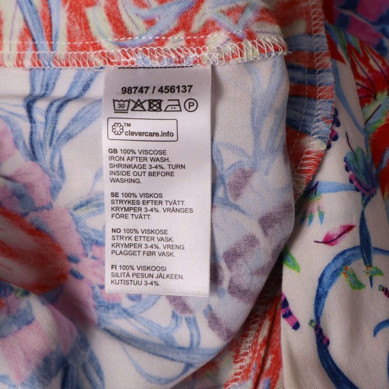 Viscose materialetikett