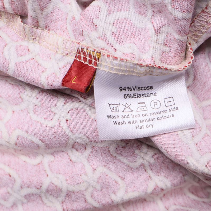 Materiallapp som visar 94% viskos och 6% elastan