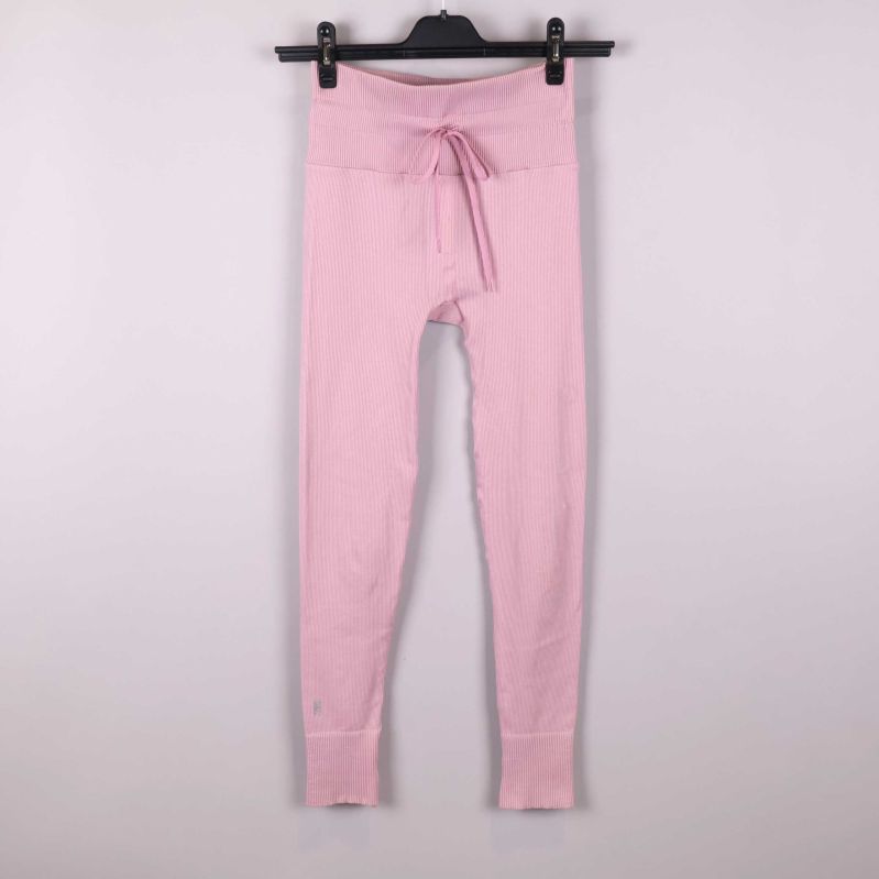 Framsida ribbade leggings hög midja