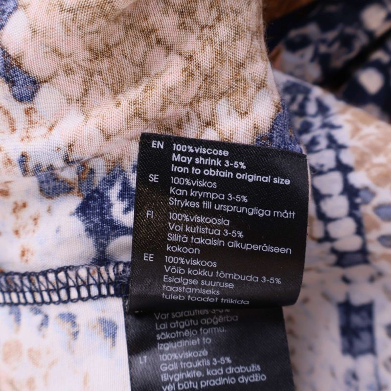 Materialetikett 100% viskos