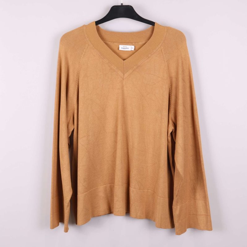 Tröja med v-ringning och långa ärmar