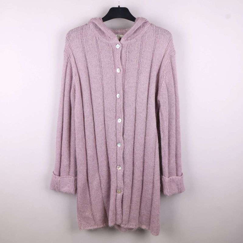 Gammelrosa stickad kofta