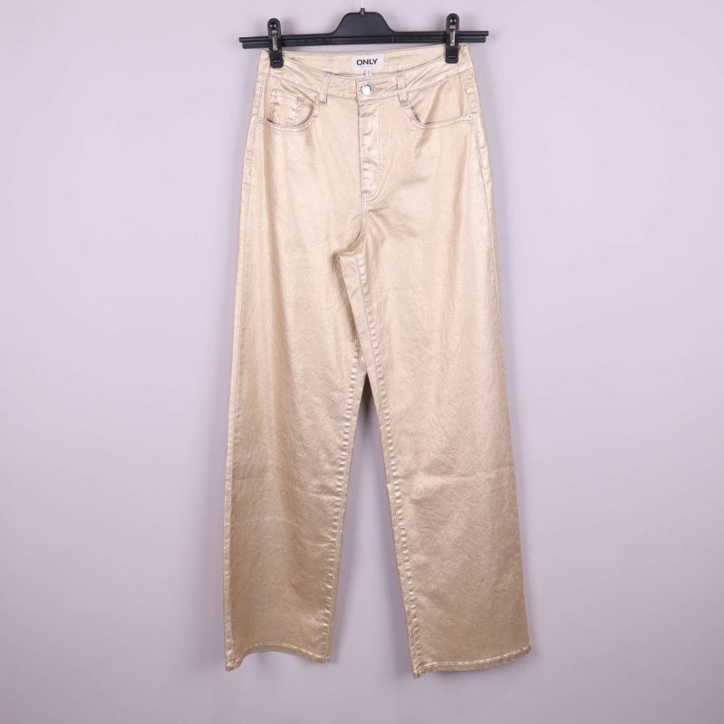 Raka byxor med hög midja