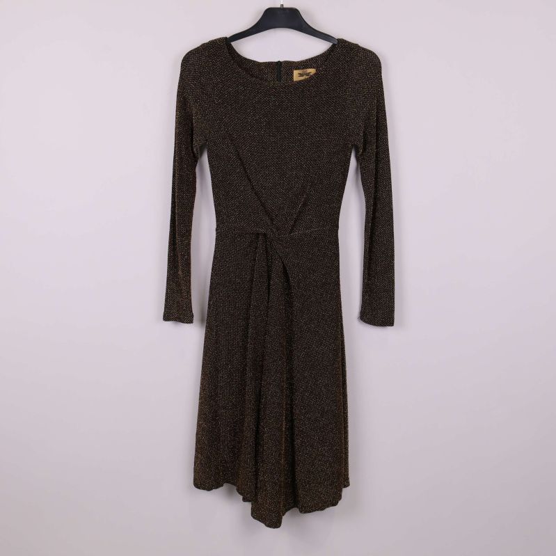 Klänning med lång ärm och glitter på galge framifrån