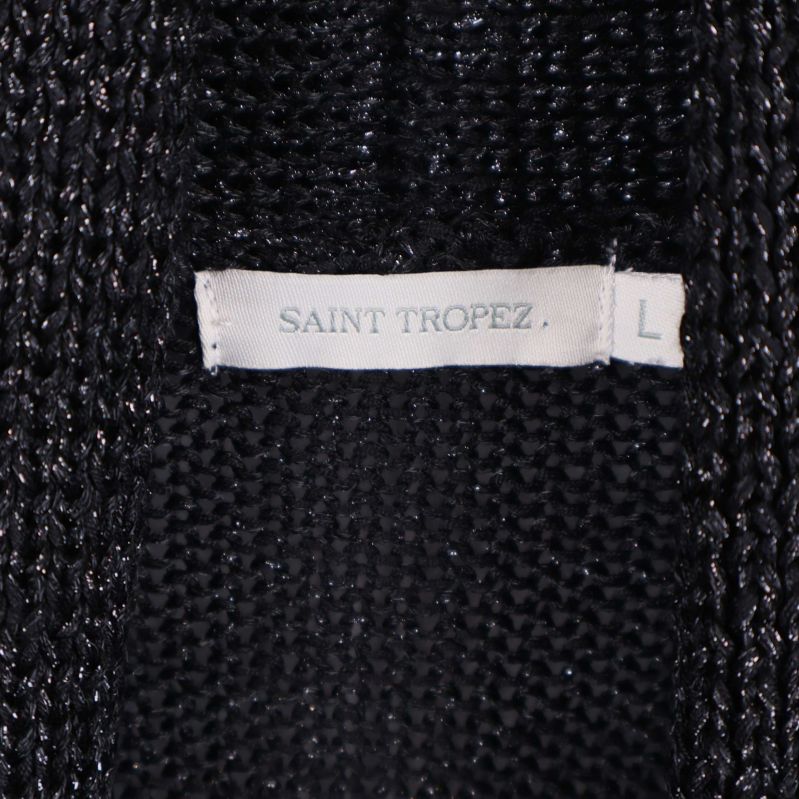 Närbild på Saint Tropez-märke med storlek L