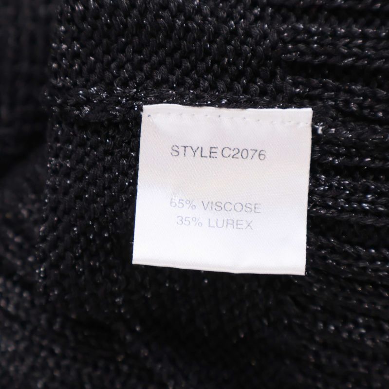 Materiallapp med information om viskos och lurex