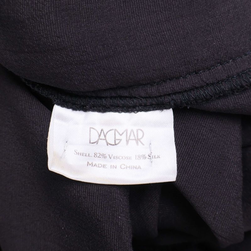 Materiallapp visar 82% viskos och 18% silke