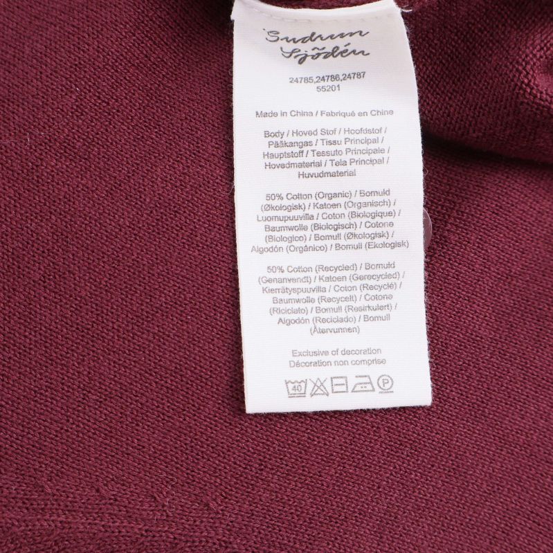 Materiallapp som visar bomull och modal