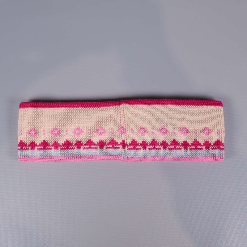 Baksida av pannbandet med färgglada mönster